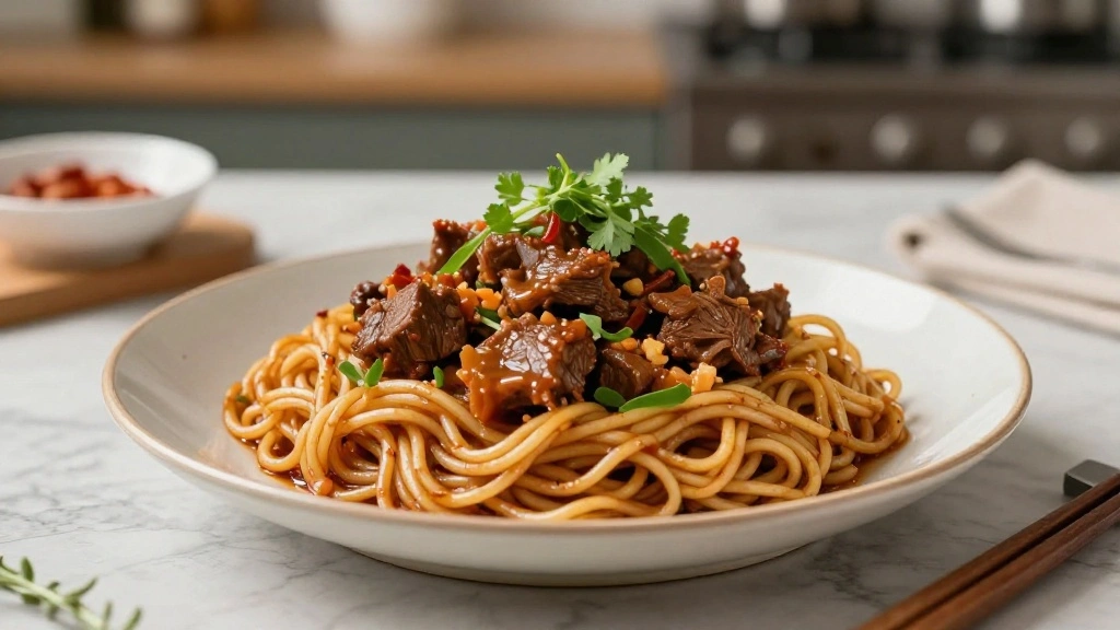 Sweet and Savory Mongolian Beef Noodles Recipe