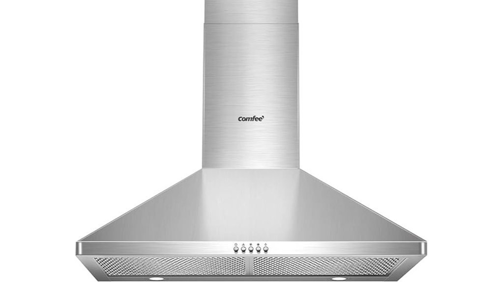 comfee stainless steel range hood